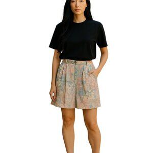 Natty Printed Shorts Pink Size 16 VTG